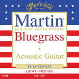 Acoustic Guitar Strings Traditional 80/20 Bronze Bluegrass M240 Single Set of M240 Light 12-56